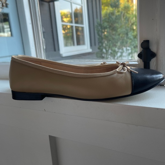 Jeffrey Campbell Arabesque Ballet Flat in Natural/Black Size 9 - Picture 8 of 10